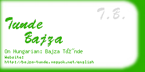 tunde bajza business card